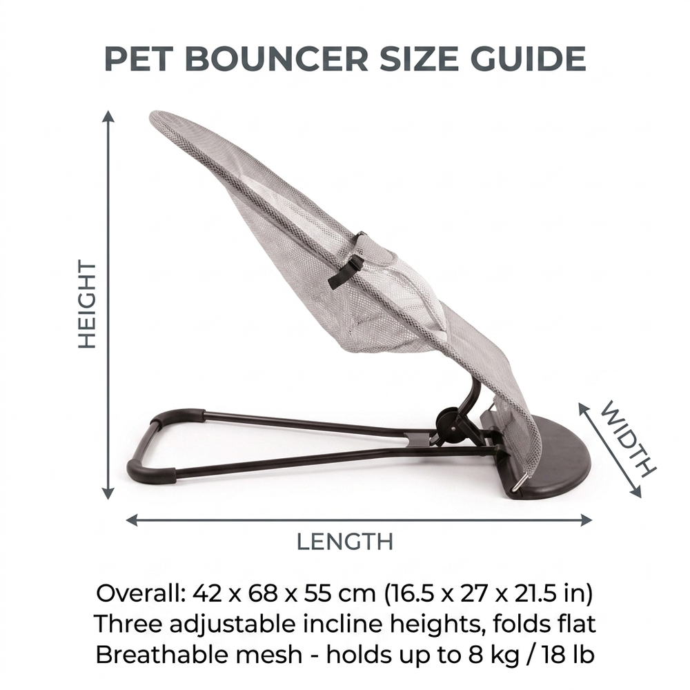 Sway Rocking Cat Lounge Bed — Size guide