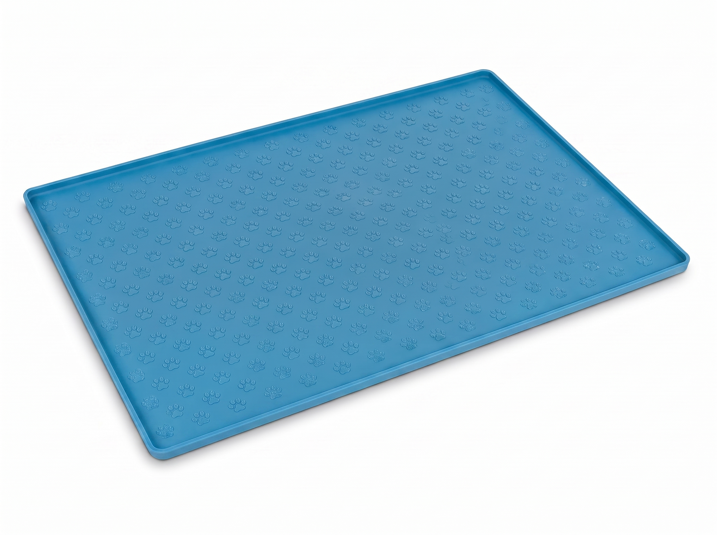 Purrela Mesa blue silicone cat feeding mat hero