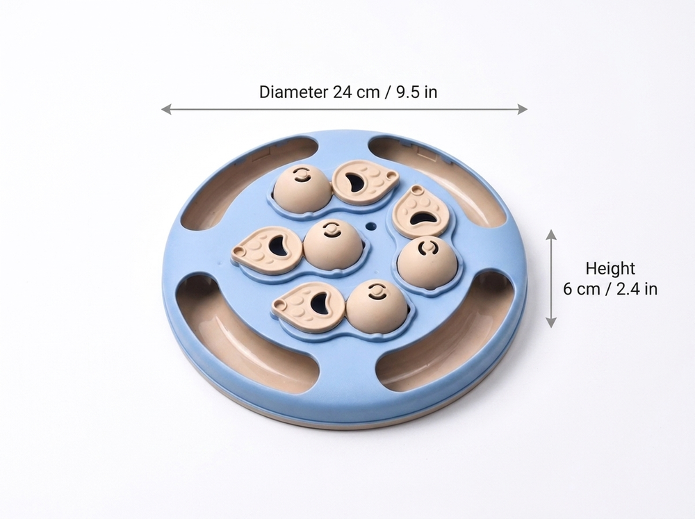 Quest Cat Puzzle Feeder — Size guide