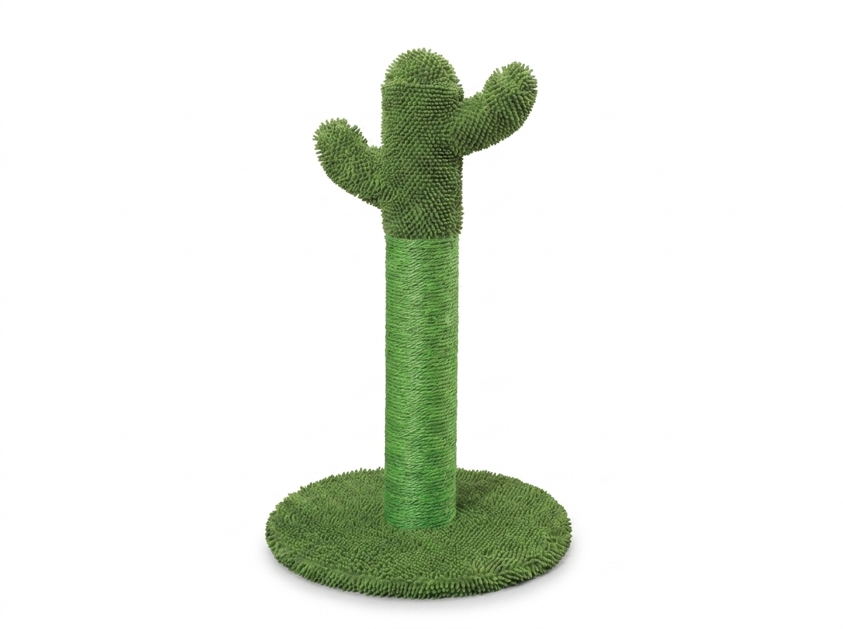 Purrela Saguaro green cactus sisal cat scratching post hero