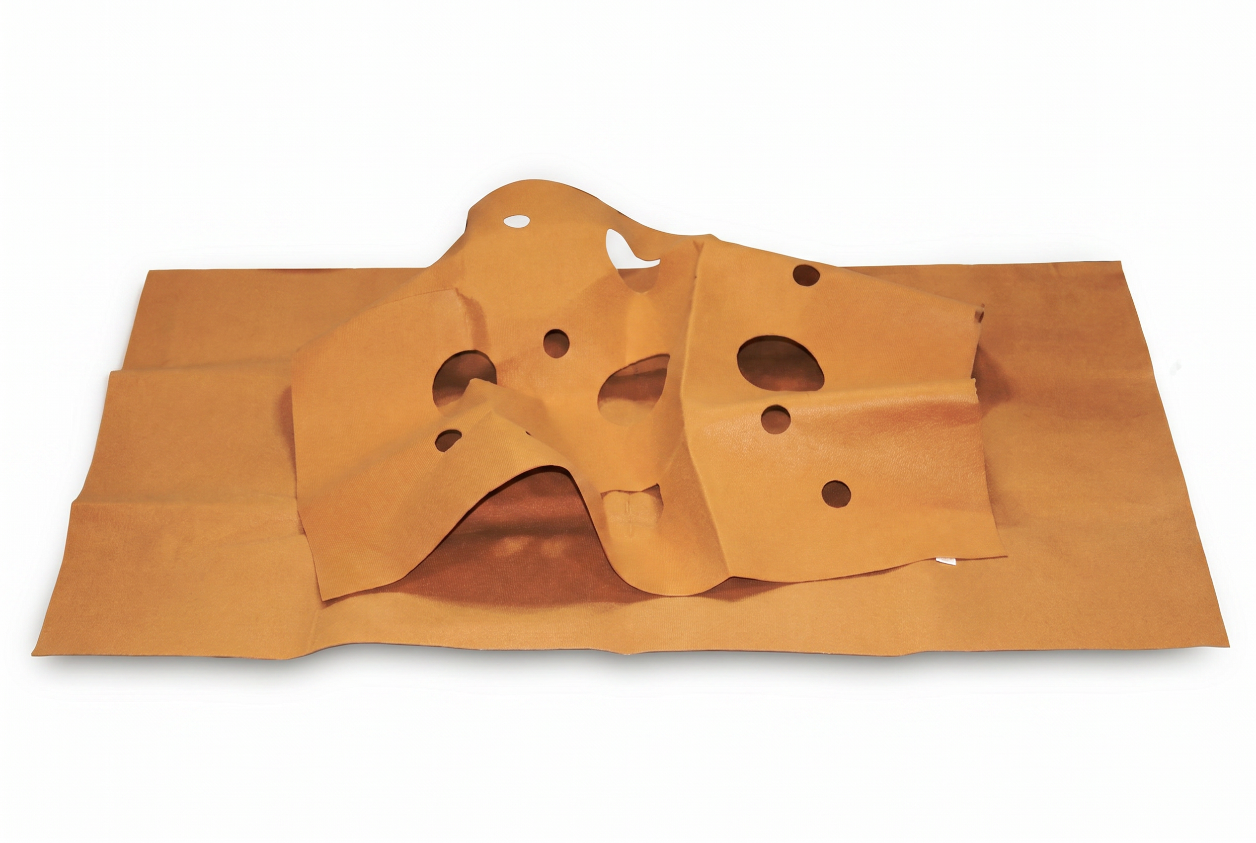 Warren activity play mat brown two-layer ribbed felt with holes