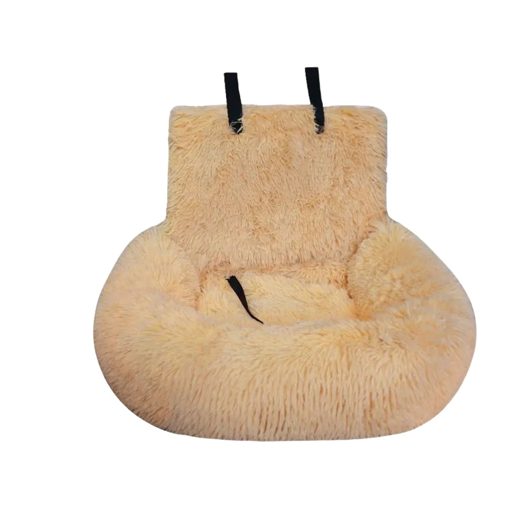 Rove plush cat car-seat bed in Apricot